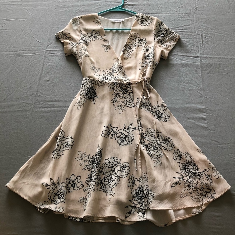 Floral Wrap Dress - Size XS
